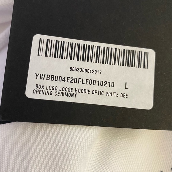 NWT Opening Ceremony white hoodie, mens, size Large - Picture 4 of 6